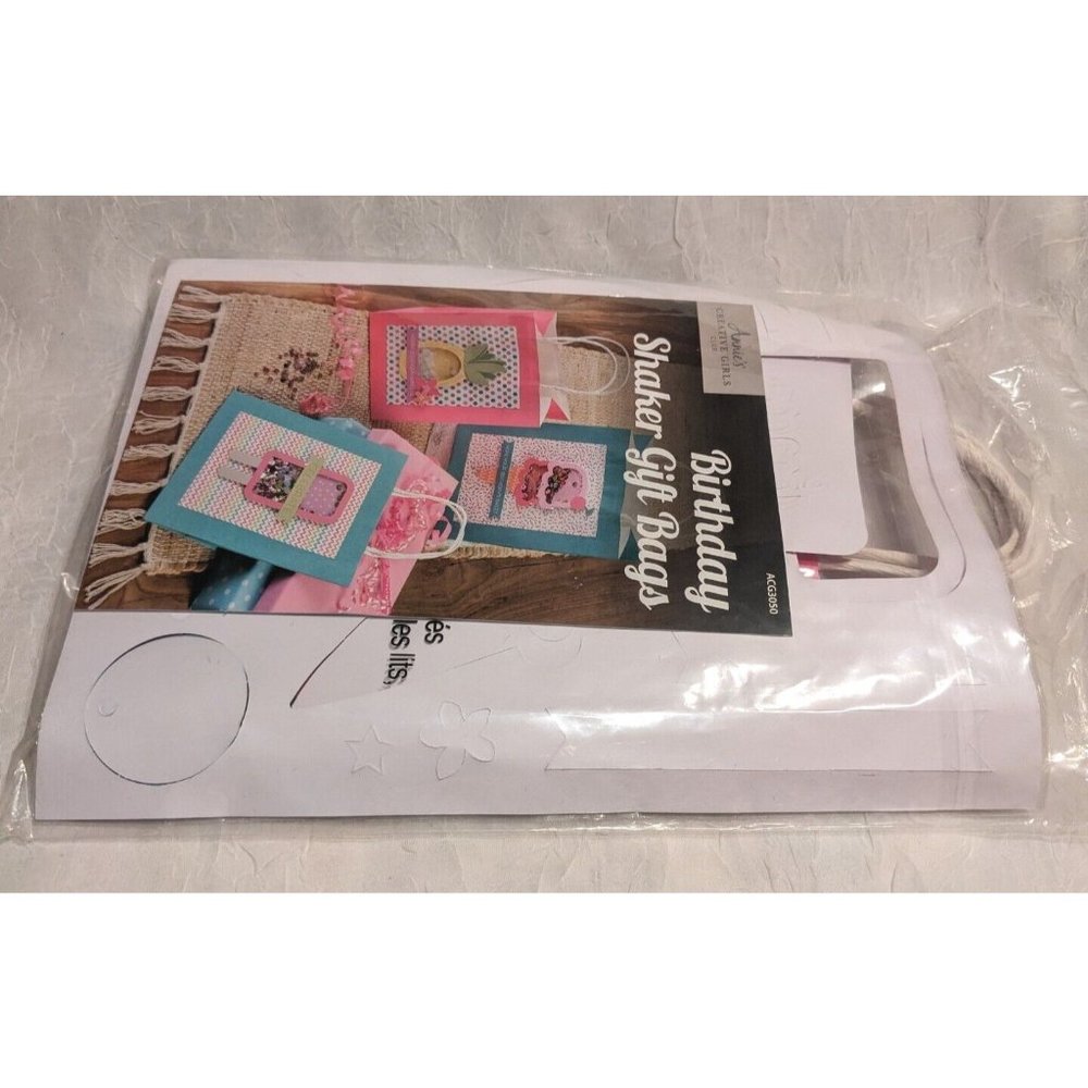 NIP Birthday Shaker Gift Bags Craft Kit Annies Creative Girls Club Food ACG3050 - Picture 5 of 8